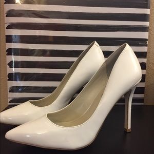 White Patent Leather Heels